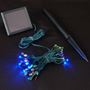 Picture of Multi LED Solar Powered Lights 50 Light String Green Wire