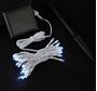 Picture of Pure White LED Solar Powered Lights 50 Light String White Wire