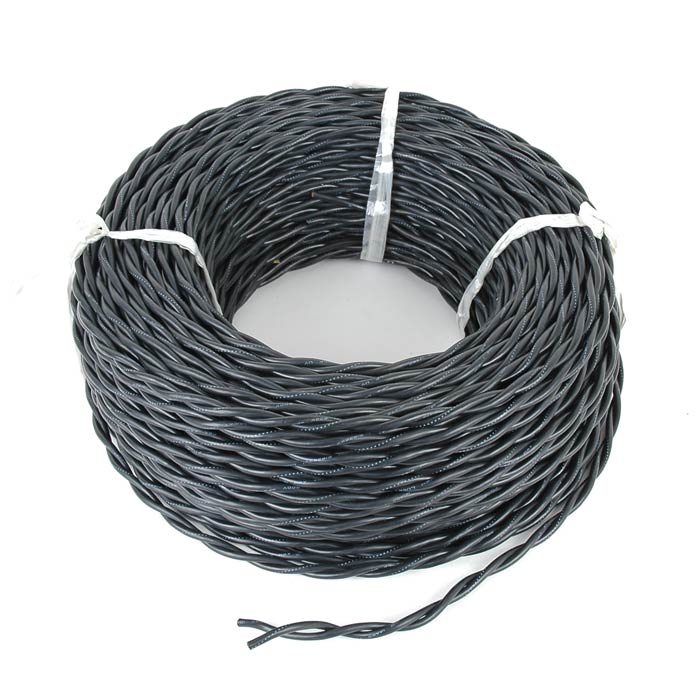 Picture of Black Twisted Wire 14 Gauge 250 Feet