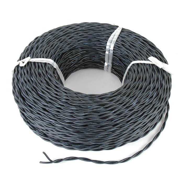 Picture of Black Twisted Wire 16 Gauge 500 Feet