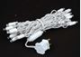 Picture of LED Curtain Twinkle Lights 35 LED Warm White Non-Connectable White Wire