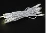 Picture of LED Curtain Twinkle Lights 20 LED Warm White Non-Connectable White Wire