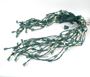 Picture of Warm White LED Icicle Lights on Green Wire 150 Bulbs