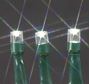 Picture of Warm White LED Solar Powered Lights 100 Light String Green Wire