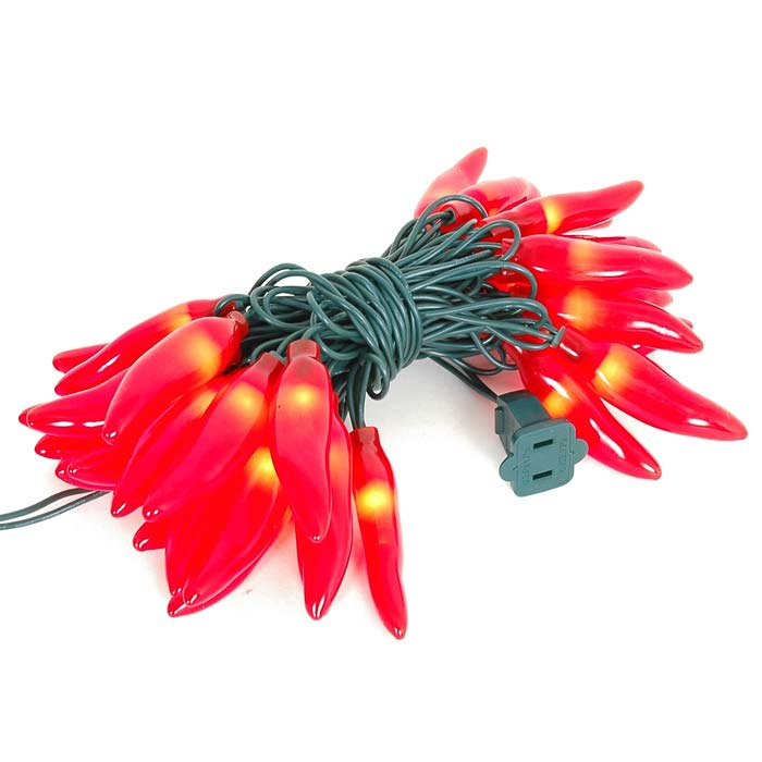Picture of Red Chili Pepper String lights 35 Count 