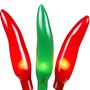 Picture of Red and Green Christmas Chili Pepper String lights 35 Count