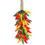Picture of Red Green Yellow Chili Pepper Cluster Ristras 50 light