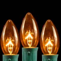 Picture for category Amber and Orange C9 Bulbs