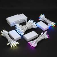 Picture for category Battery Powered LED String Lights on White Wire