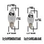 Picture of Multi C9 LED Replacement Bulbs 25 Pack