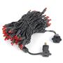 Picture of Commercial Grade Wide Angle 100 LED Red 34' Long Black Wire