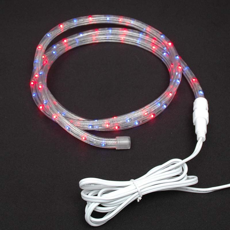 Picture of Red/Blue Rope Light Custom Cut 1/2" 120V Incandescent