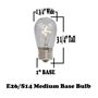Picture of 5 Pack Red S14 LED Medium Base e26 Bulbs w/ 9 LEDs