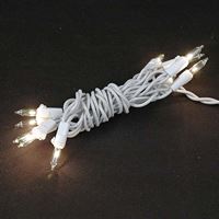 Picture for category 10 Light White Wire Mini Christmas Lights
