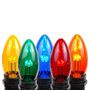 Picture of 5 Pack Assorted Smooth Glass C9 LED Bulbs