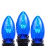 Picture of 5 Pack Blue Smooth Glass C9 LED Bulbs