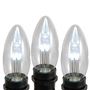Picture of Pure White Smooth Glass C9 LED Bulbs - 25pk