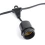 Picture of 25 LED S14 Warm White Commercial Grade Suspended Light String Set on 37.5' of Black Wire 