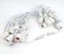 Picture of 25 LED S14 Warm White Commercial Grade Suspended Light String Set on 37.5' of White Wire 