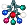 Picture of 100 G50 Globe Light String Set with Multi on Green Wire