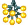 Picture of 100 G50 Globe Light String Set with Yellow on Green Wire