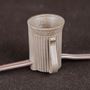 Picture of 100 C9 Christmas Light Set - Clear Bulbs - Brown Wire