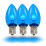 Picture of C7 - Blue - Glass LED Replacement Bulbs - 25 Pack