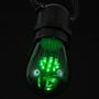 Picture of Green S14 LED Medium Base e26 Bulbs w/ 9 LEDs - 25pk