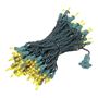 Picture of Yellow Christmas Mini Lights 100 Light 50 Feet Long on Green Wire