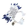 Picture of Blue 50 Light 11' Long White Wire Christmas Mini Lights