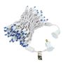 Picture of Commercial Grade Wide Angle 100 LED Blue 34' Long White Wire