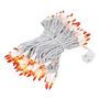 Picture of Amber/Orange Christmas Mini Lights 100 Light 50 Feet Long on White Wire