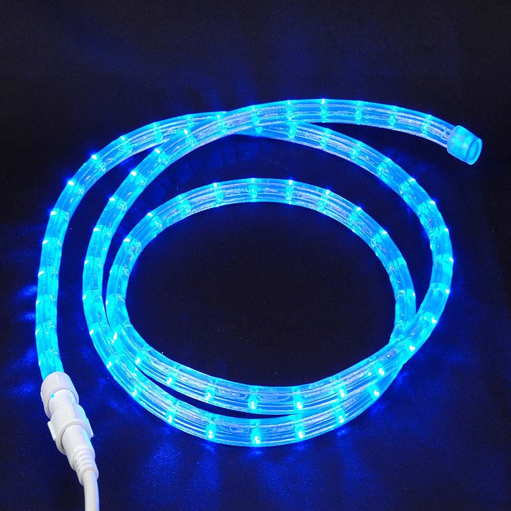 Picture of Blue Custom 12 Volt LED Rope Lights 1/2" 2 Wire