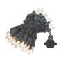 Picture of Black Wire Clear Christmas Mini Lights 50 Light 11 Feet Long