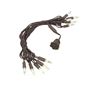 Picture of 10 Light Traditional T5 Warm White LED Mini Lights Brown Wire