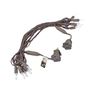 Picture of 10 Light Traditional T5 Warm White LED Mini Lights Brown Wire