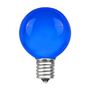 Picture of Blue Satin G50 7 Watt Replacement Bulbs 25 Pack Blue