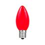 Picture of 5 Pack Red Ceramic Opaque C9 7 Watt Bulbs