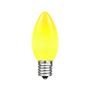 Picture of Yellow Ceramic Opaque C9 7 Watt Bulbs 25 Pack