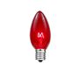 Picture of Red Transparent C7 5 Watt Bulbs