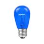 Picture of 25 Pack of Transparent Blue S14 11 Watt Bulbs Medium Base e26