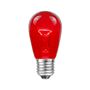 Picture of 25 Pack of Transparent Red S14 11 Watt Bulbs Meduim Base e26