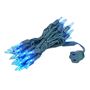 Picture of 35 Light Traditional T5 Blue LED Mini Lights Green Wire