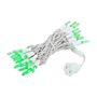 Picture of 35 Light Traditional T5 Green LED Mini Lights White Wire