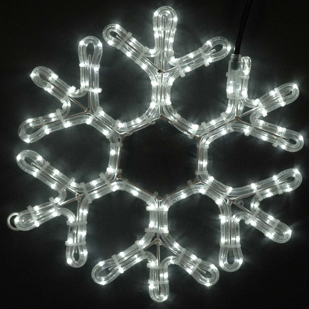 Picture of 15" LED Rope Light Snowflake-Cool White 