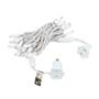 Picture of 20 Light Warm White LED Mini Lights White Wire