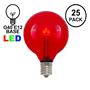 Picture of Red - G40 - Glass LED Replacement Bulbs - 25 Pack