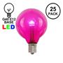 Picture of Pink - G40 - Glass LED Replacement Bulbs - 25 Pack