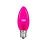 Picture of Pink Smooth Glass C9 LED Bulbs - 25pk