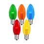 Picture of Assorted Smooth Glass C9 LED Bulbs - 25pk